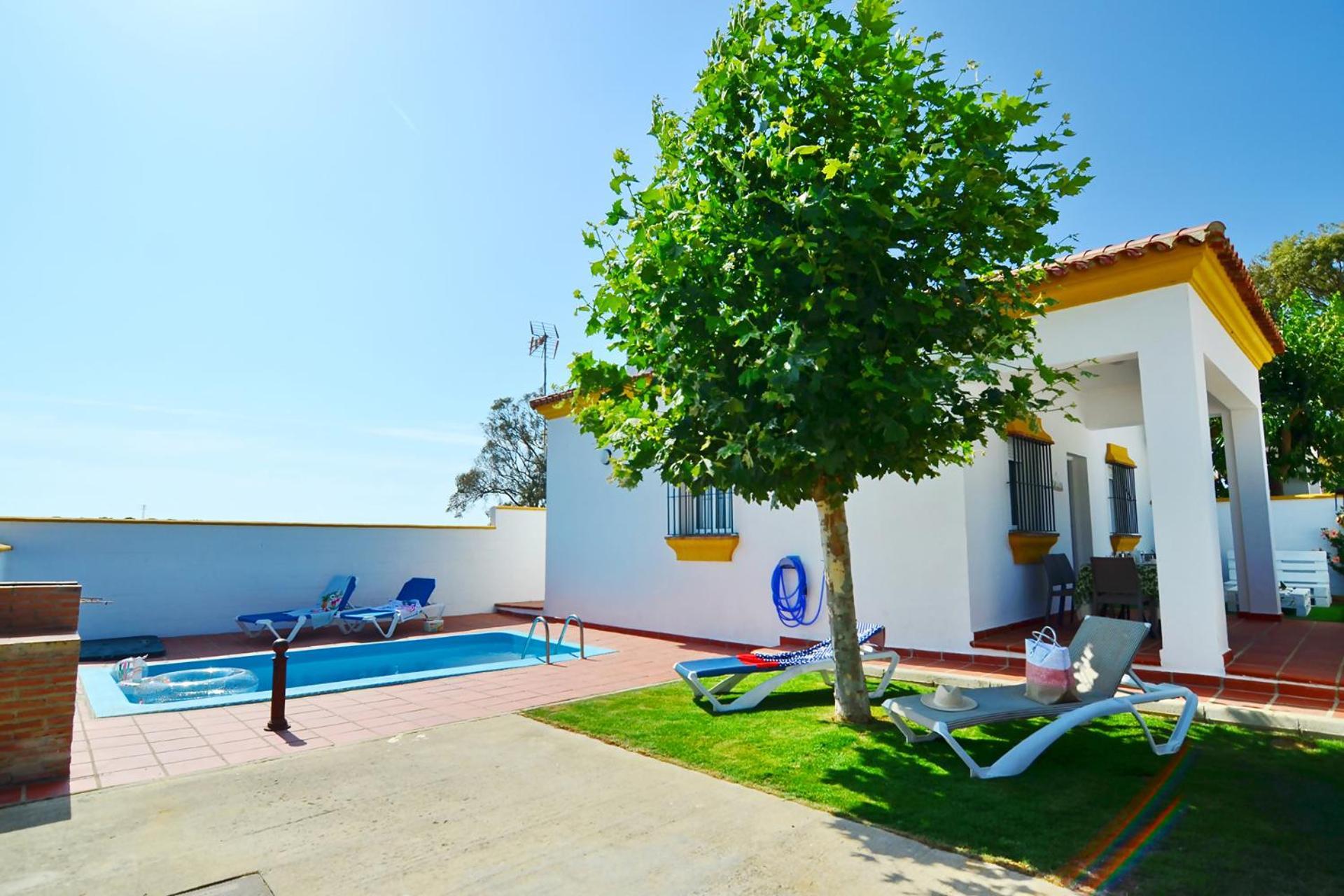Chalet Chaparrillo Conil Alquileres Atardecer Cádiz Exterior foto
